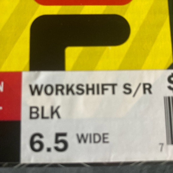 Fila Woman’s Black Slip Resistant Shoes - Picture 5 of 6